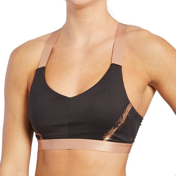 Splendid 🆕| 🎄Rosé Bronze Racerback Sweat Wicking Sports Bra. - Picture 9 of 9